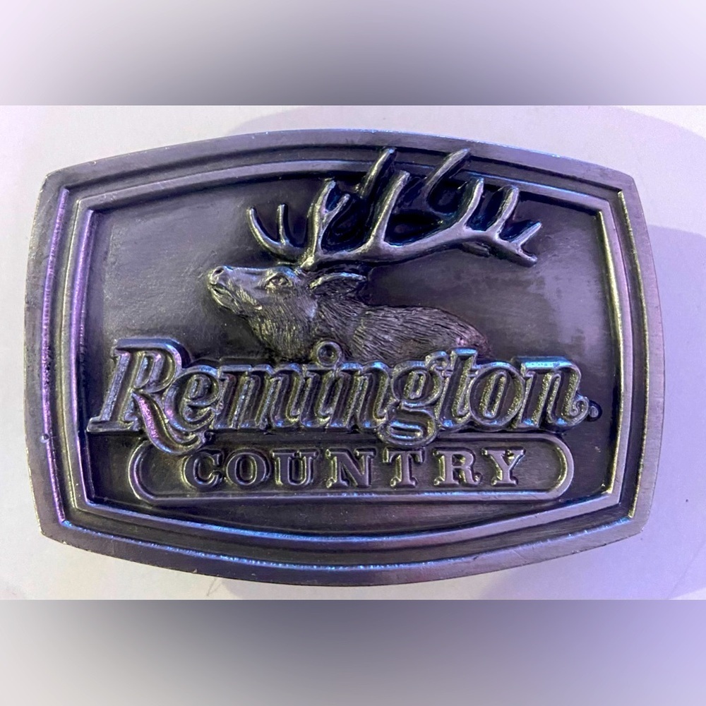Vintage Remington Country "Bugling Elk" Belt Buckle, Bergamot 1989 USA